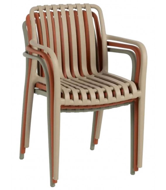 Sillón de comedor cómodo de polipropileno apilable mdmhogar