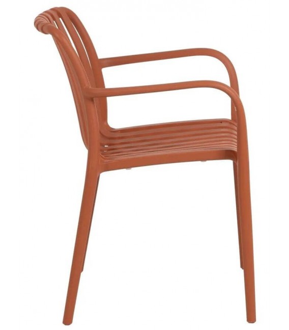 Sillón de comedor cómodo de polipropileno apilable mdmhogar