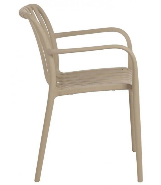 Sillón de comedor cómodo de polipropileno mdmhogar