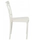 Silla cómoda de polipropileno apilable color blanco mdmhogar