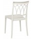 Silla cómoda de polipropileno apilable color blanco mdmhogar