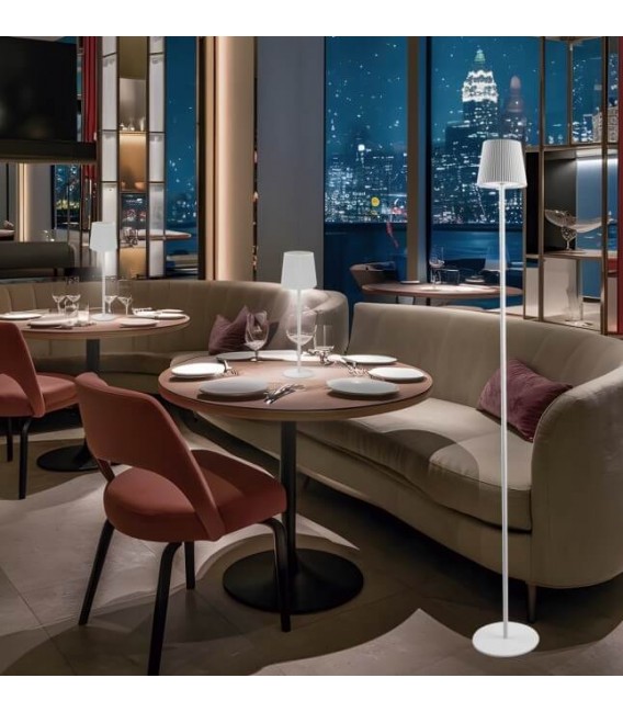 Lámpara de sobremesa o de pie color blanco mdmhogar