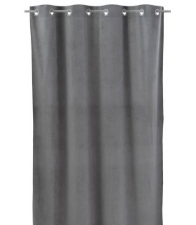CORTINA 140 X 260 MACLE LONETA LABRADA GRIS OSCURO