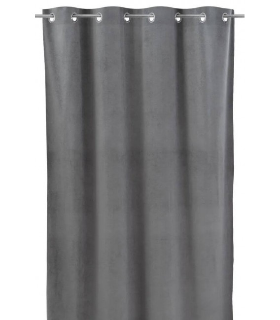 CORTINA 140 X 260 MACLE LONETA LABRADA GRIS OSCURO