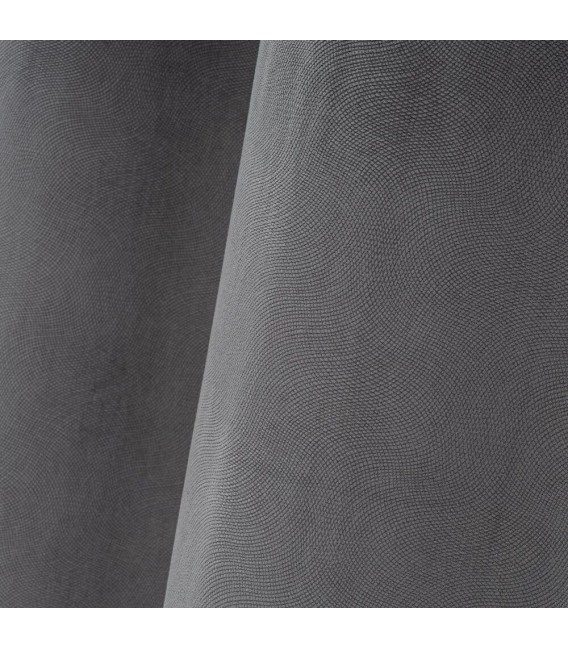 CORTINA 140 X 260 MACLE LONETA LABRADA GRIS OSCURO