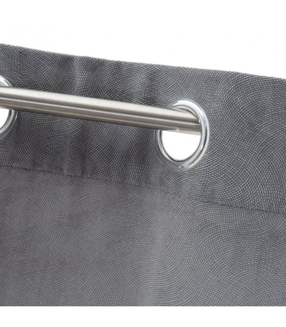 CORTINA 140 X 260 MACLE LONETA LABRADA GRIS OSCURO
