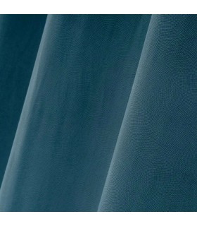 Cortina opaca para barra loneta labrada azul mdmhogar