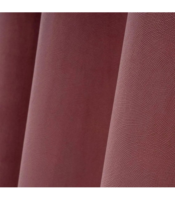 Cortina opaca para barra loneta labrada color malva mdmhogar