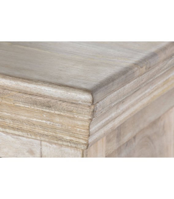 Aparador madera de mango natural y espejo mdmhogar