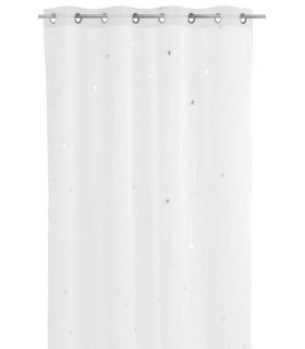 Visillo para barra semitransparente blanco mdmhogar