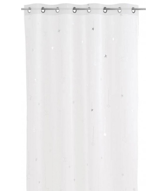 Visillo para barra semitransparente blanco mdmhogar