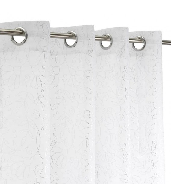 Visillo para barra semitransparente color blanco mdmhogar