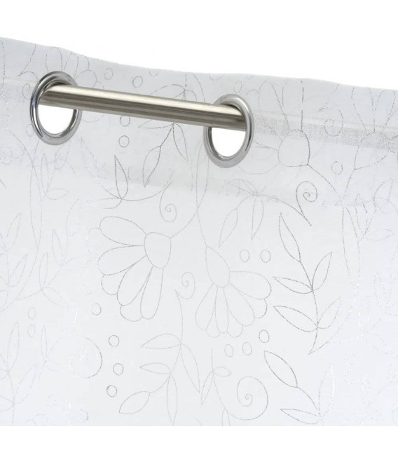 Visillo para barra semitransparente color blanco mdmhogar