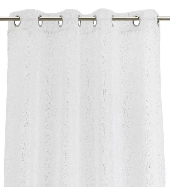 Visillo para barra semitransparente color blanco mdmhogar