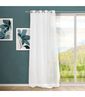 Visillo para barra semitransparente color blanco mdmhogar