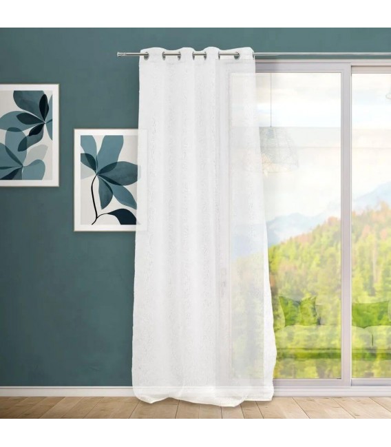 Visillo para barra semitransparente color blanco mdmhogar