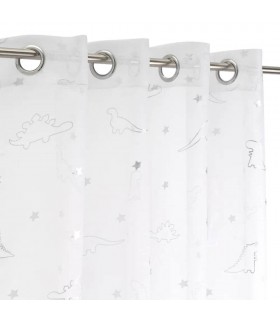 Visillo para barra semitransparente color blanco mdmhogar