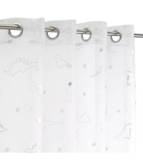 Visillo para barra semitransparente color blanco mdmhogar