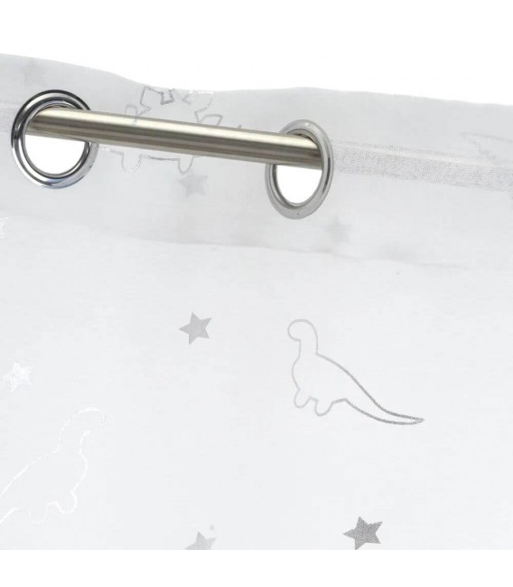 Visillo para barra semitransparente color blanco mdmhogar