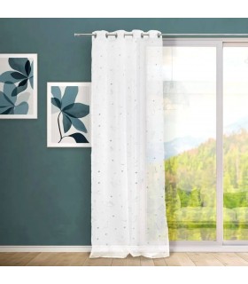 Visillo para barra semitransparente color blanco mdmhogar