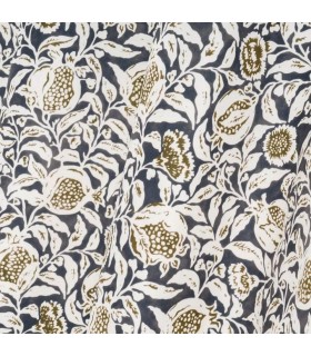 CORTINA 140 X 260 ARDRAN TERCIOPELO IMPRESO AZUL Y KAKI