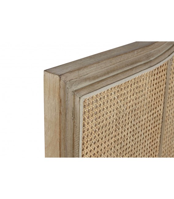 Cabecero cama de matrimonio madera de caucho mdmhogar