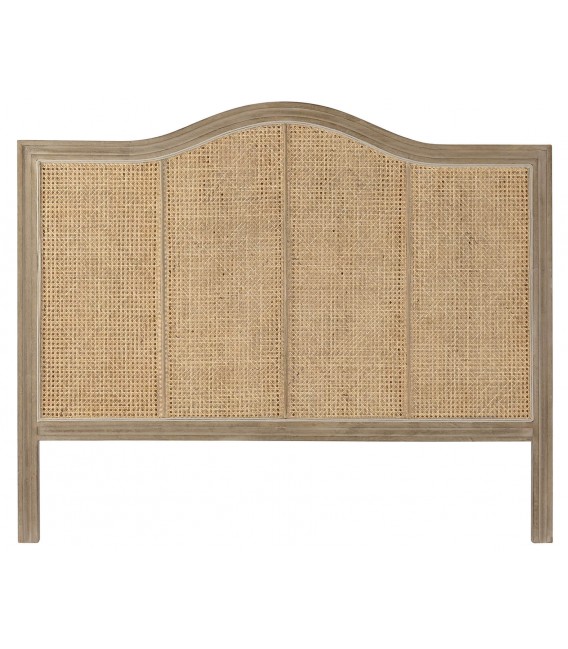 Cabecero cama de matrimonio madera de caucho mdmhogar