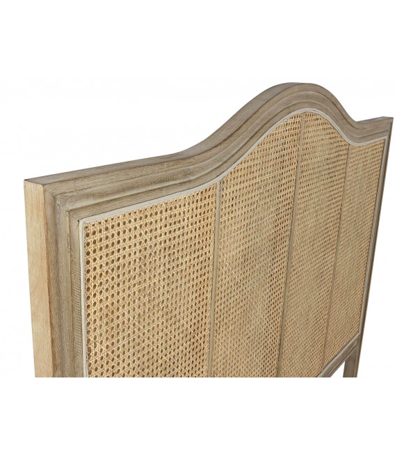 Cabecero cama de matrimonio madera de caucho mdmhogar