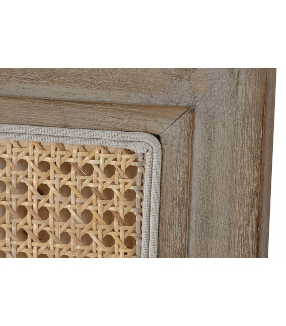 Cabecero cama de matrimonio madera de caucho mdmhogar