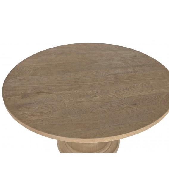 Mesa de comedor redonda grande madera maciza mdmhogar