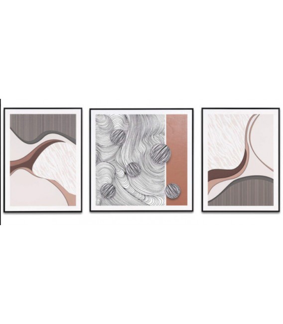 Cuadro lámina cuadrada estilo abstracto mdmhogar