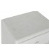 Mesita de noche madera dm efecto yeso blanco roto mdmhogar