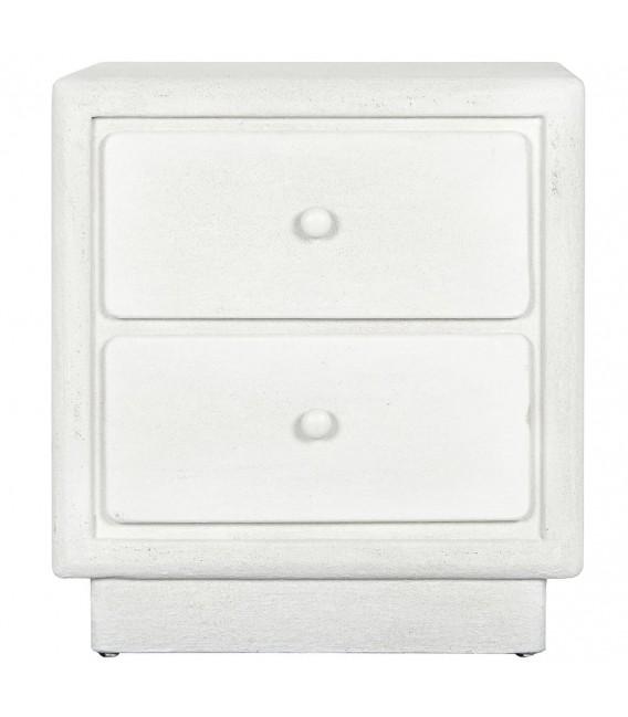 MESITA DE NOCHE 48 X 36 X 53 ZENCA MADERA ACABADO YESO