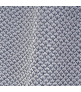 Cortina opaca para barra Jacquard en tonos azules mdmhogar