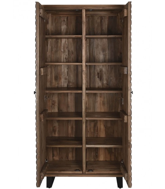 Armario alacena 2 puertas realizado en madera de teca reciclada mdmhogar
