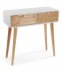 Consola de entrada pequeña madera natural mdmhogar