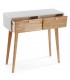 Consola de entrada pequeña madera natural mdmhogar