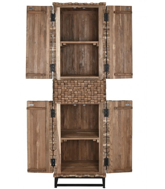 Armario alacena pequeño madera de teca reciclada mdmhogar