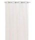 Cortina opaca para barra Jacquard en tonos blancos mdmhogar