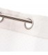 Cortina opaca para barra Jacquard en tonos blancos mdmhogar
