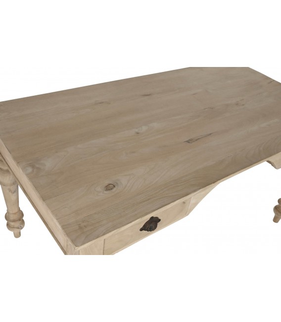 Mesa escritorio grande realzada en madera maciza mdmhogar