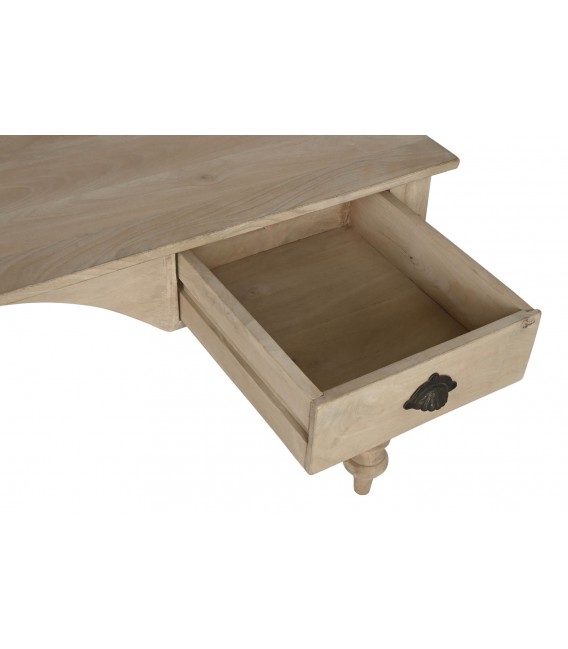 Mesa escritorio grande realzada en madera maciza mdmhogar