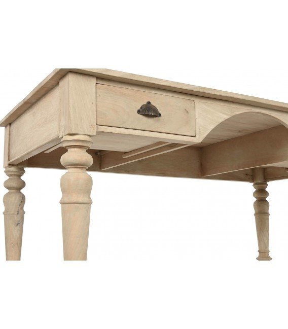 Mesa escritorio grande realzada en madera maciza mdmhogar