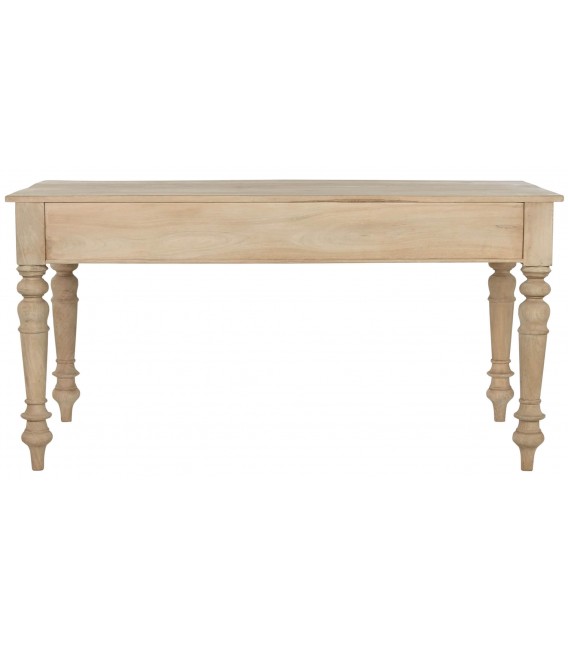 Mesa escritorio grande realzada en madera maciza mdmhogar