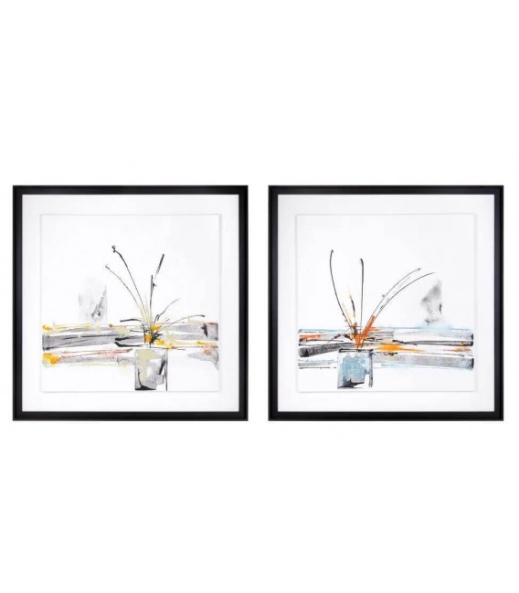 Cuadro díptico motivo jarrones originales  mdmhogar