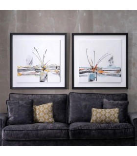 Cuadro díptico motivo jarrones originales  mdmhogar