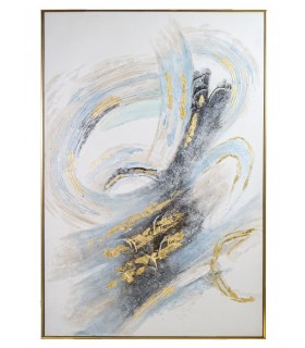 Cuadro abstracto vertical grande mdmhogar