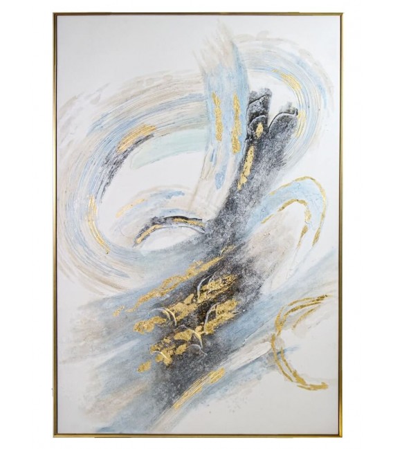 Cuadro abstracto vertical grande mdmhogar