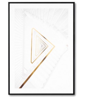 Lámina vertical estilo fotográfico motivo escalera mdmhogar