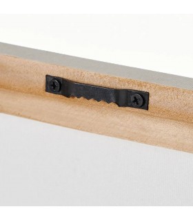 Cuadro horizontal impresión con motivo floral mdmhogar